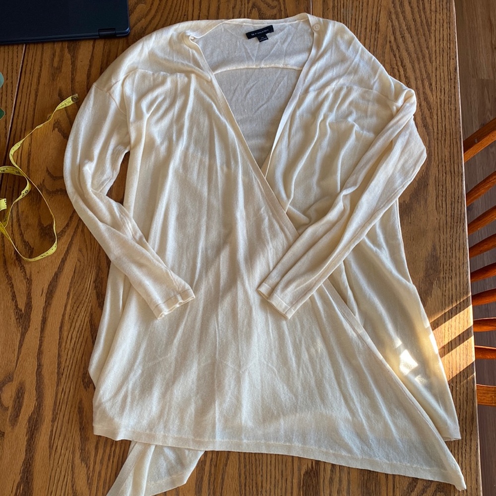 Cream colored open sweater